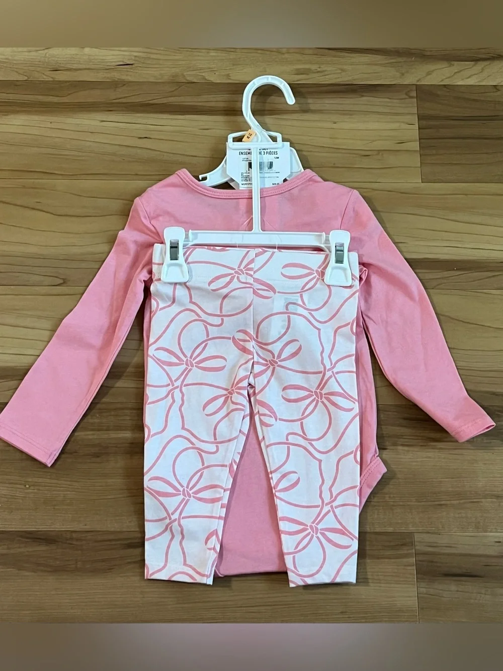 Puma Baby Girls 3-Piece Pink Bodysuit Leggings & Headband Set 12M NWT - Picture 4 of 10